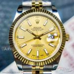 NS Factory Rolex Datejust 41mm Men's Watch Online - Champagne Face All Gold Case ETA 2836 Automatic